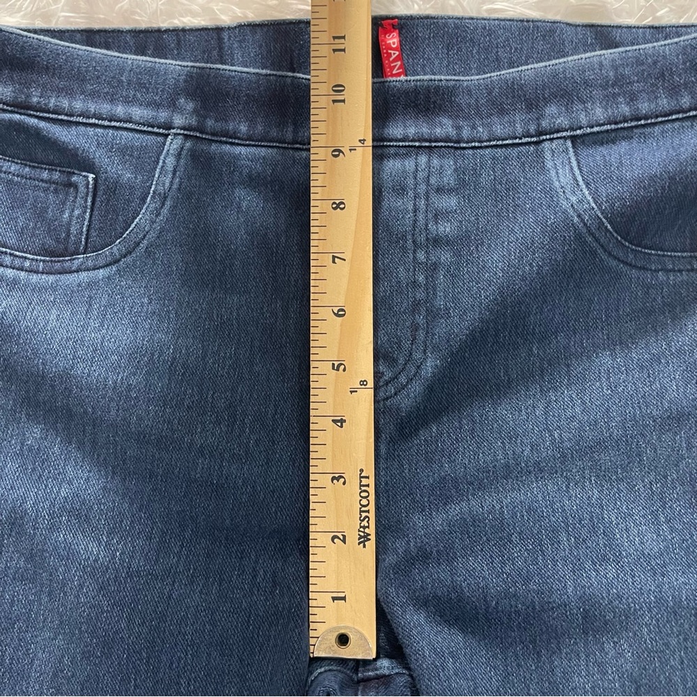 SPANX Jeggings Womens Size Large Pull On Elastic Waist Stretch Back pockets - Picture 5 of 8
